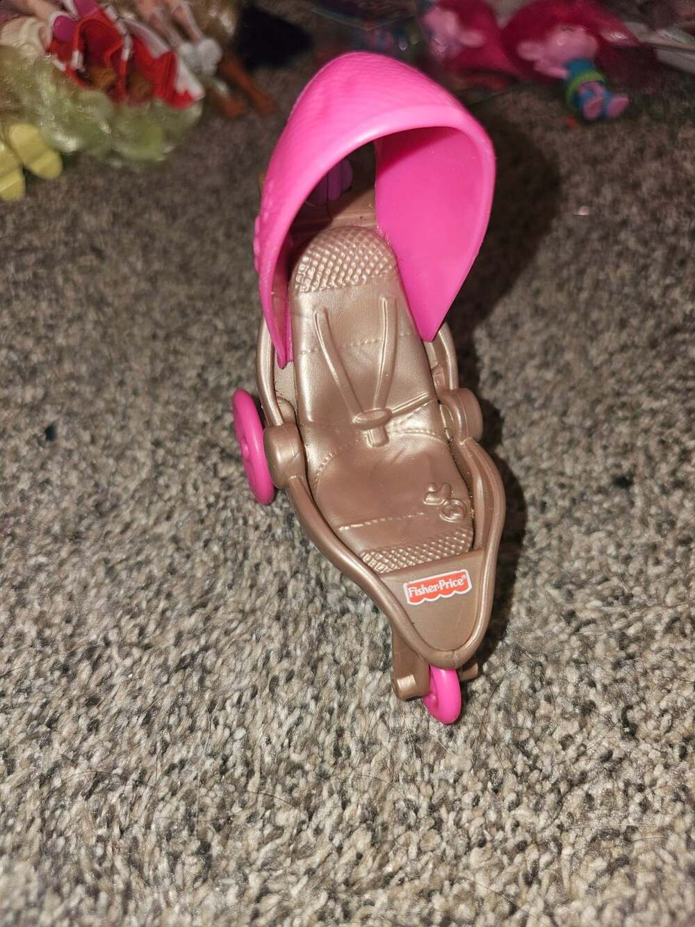 Fisher-Price Loving Family Dollhouse 3-Wheel Baby Stroller Carriage